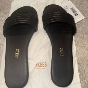 TKEES Black Sandals
